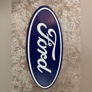 Ford Classic Blue and White Oval Sign